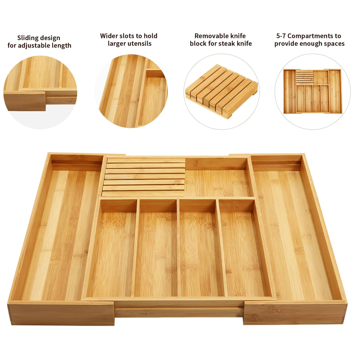 Bamboo Kitchen Organizer L6758