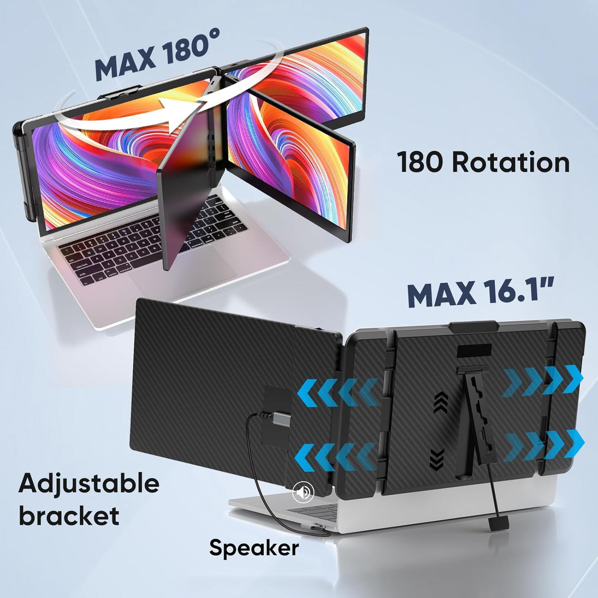 12" 1080P FHD IPS Foldable Portable Monitor S87872