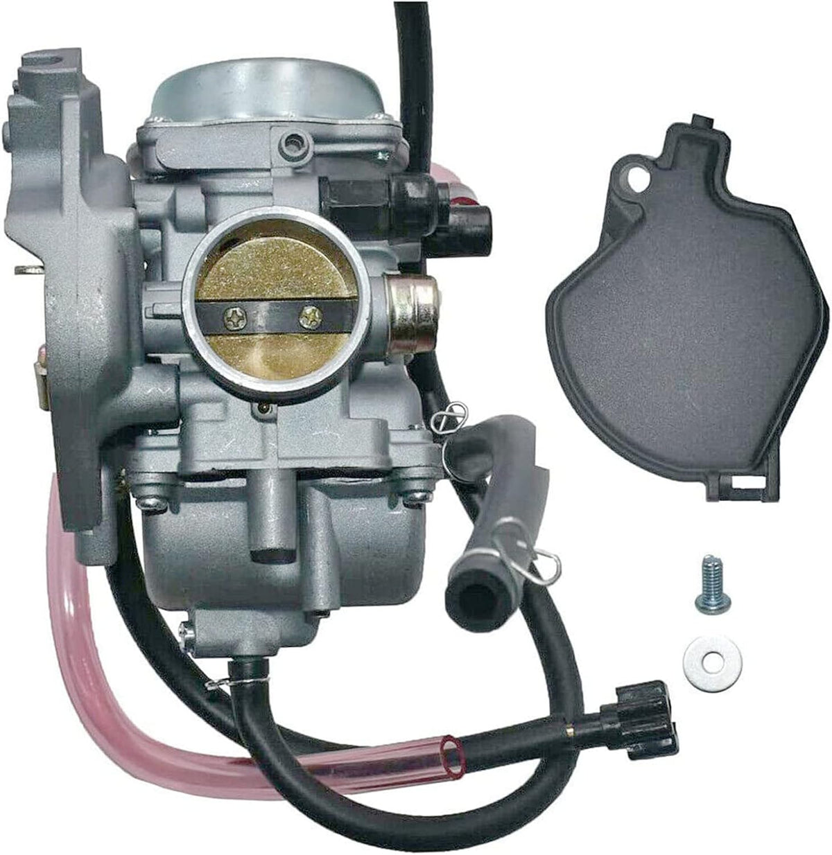Carburetor & Air Filter & Fuel Valve Petcock With Spark Plug T85428