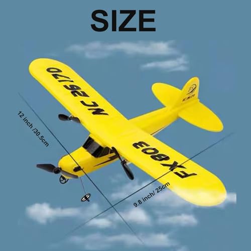 Yellow 2.4GHz Remote Control Airplane O493878