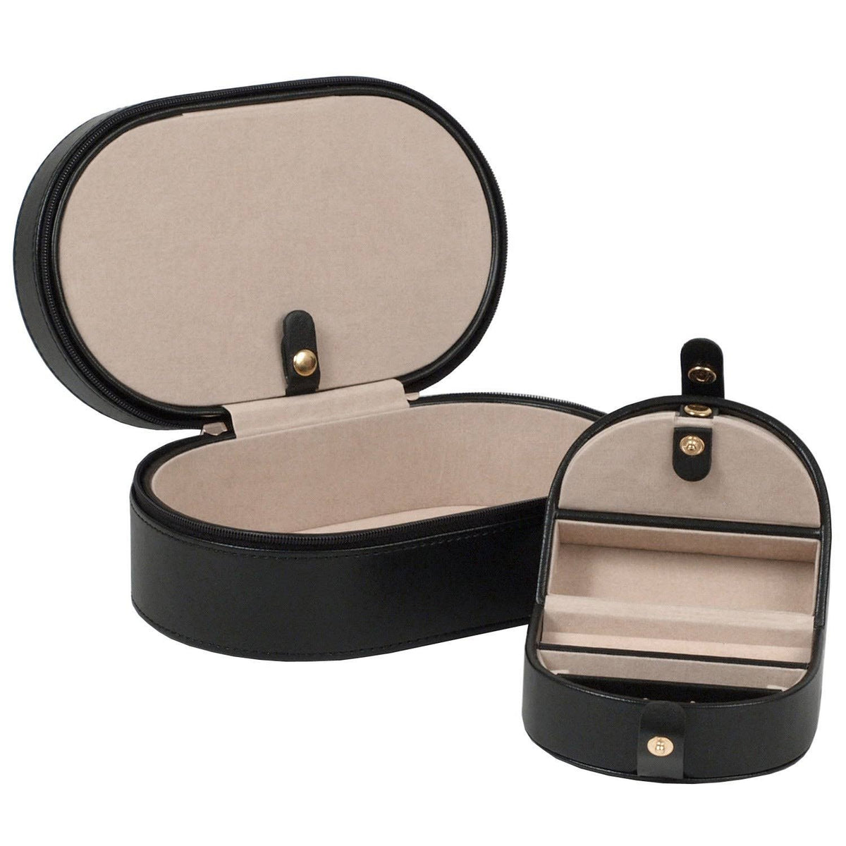 Black Oval Zip Travel Case I43315