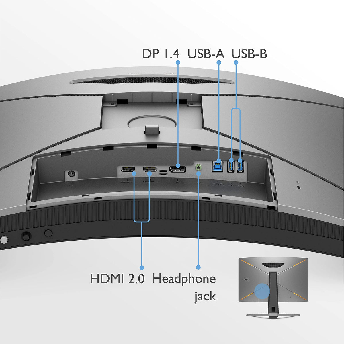 32" QHD 1440p 165Hz 1ms Curved Gaming Monitor H1423