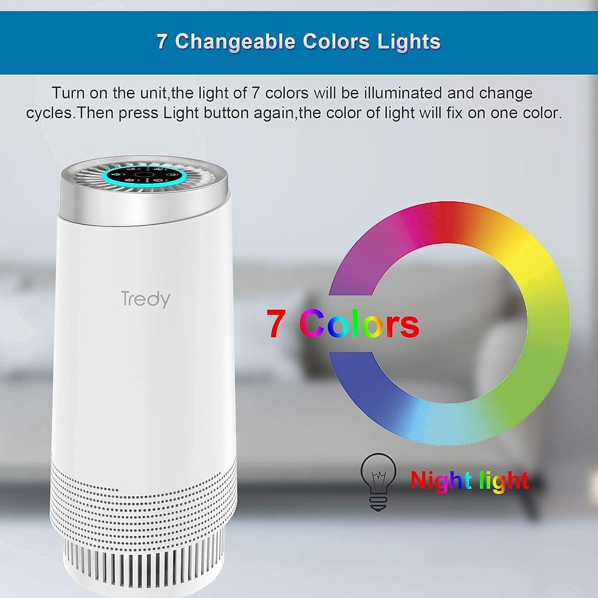 Air Purifier with H13 True Hepa Filter A7569