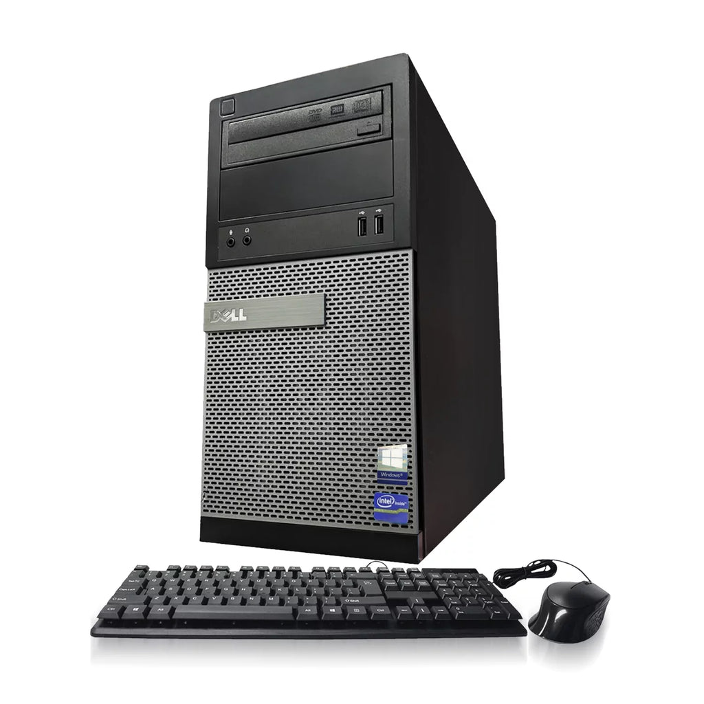 Tower Computer Core I5-3470 3.2 GHz 16GB 512GB SSD DVRW WiFi Windows 10 Professional 22" LCD V774634
