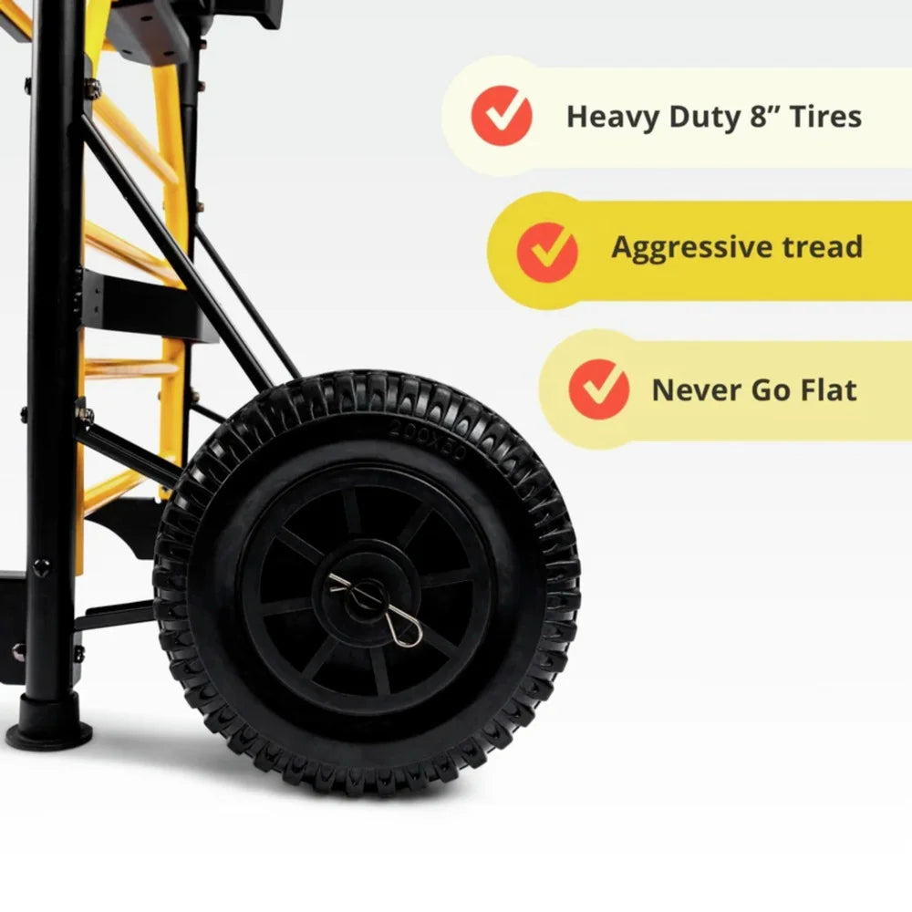 Hand Truck 5-in-1 Mobile Workshop with Integrated 3-Speed Fan and LED Light W5944