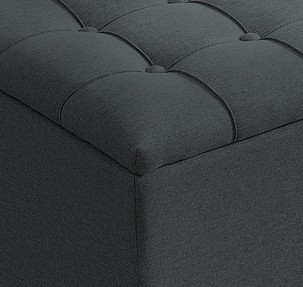 Flip Top Storage Bench with Padded Seat D818737