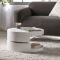 Glossy White Rotatable Coffee Table X244