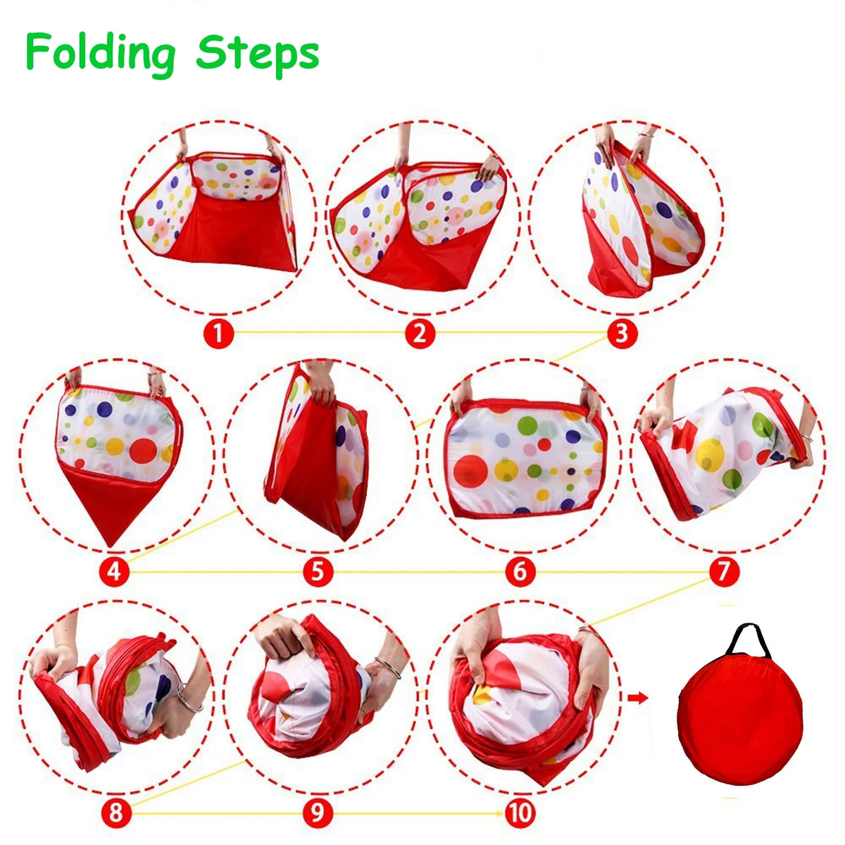 Polka Dot Ball Pit Popup Play Tent R753