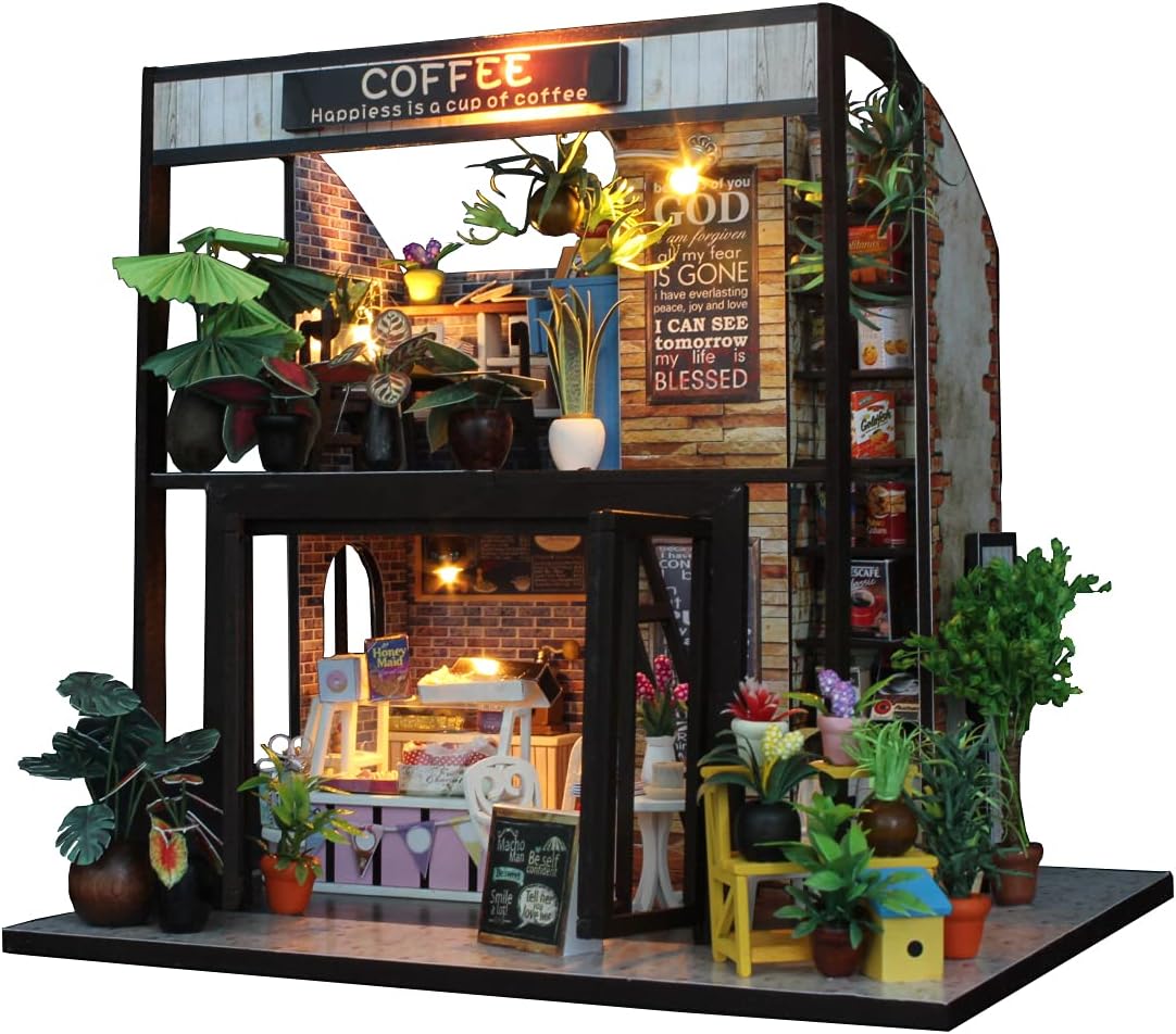 DIY Miniature Dollhouse Kit 1:24 Scale with Music and Dust Proof N78857