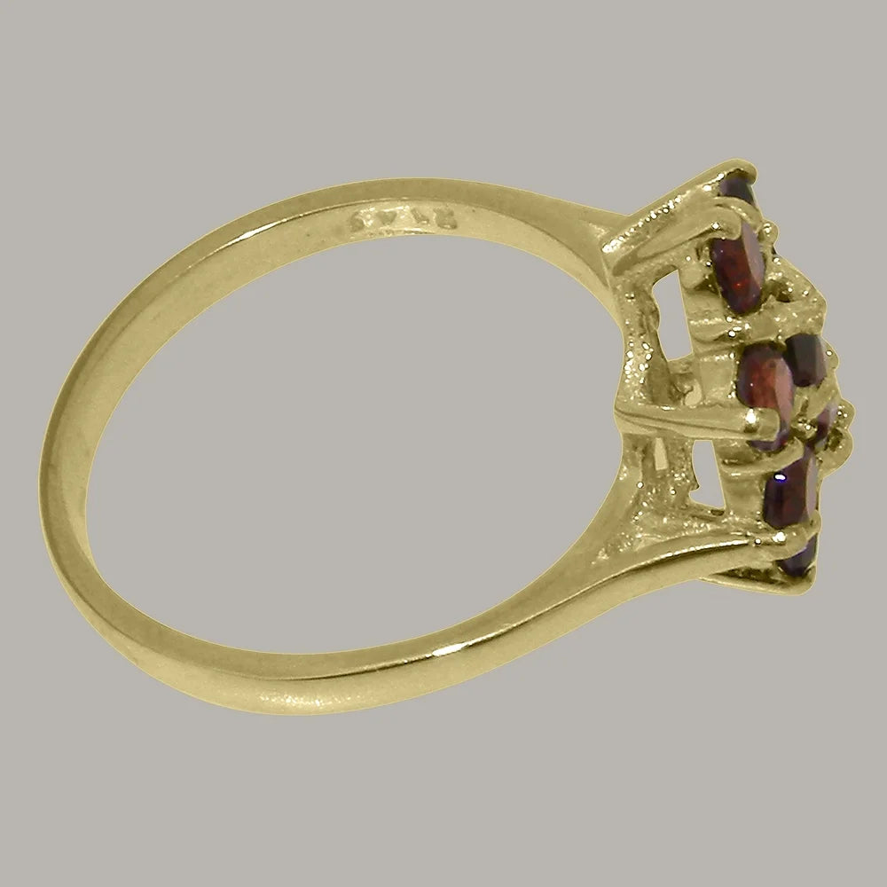 9k Yellow Gold Garnet Statement Ring G200508