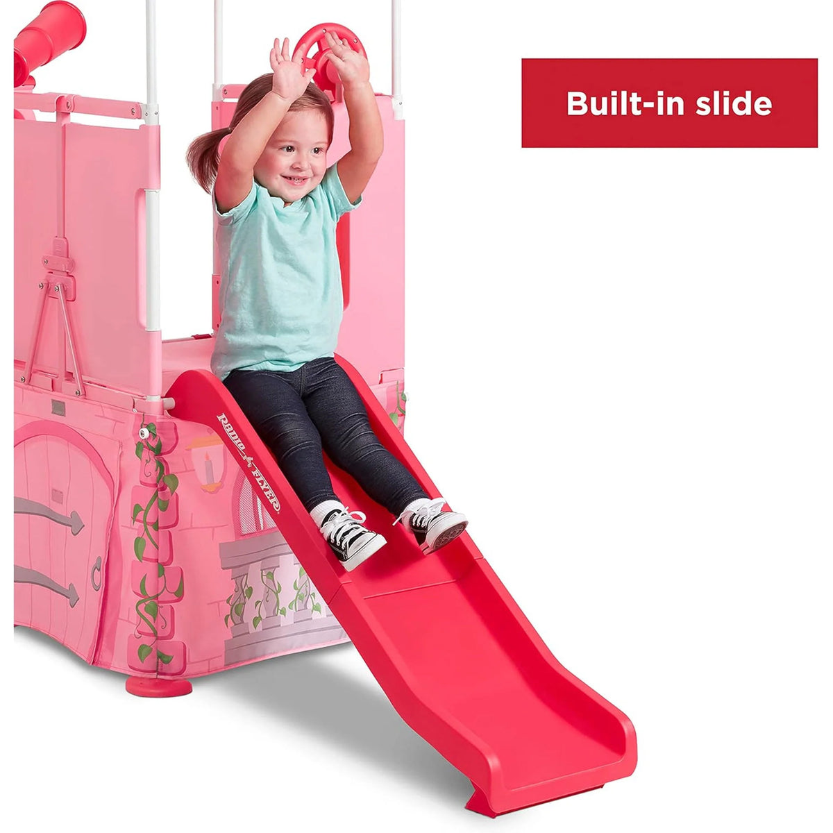 Pink Toddler Slide Playhouse Y6895
