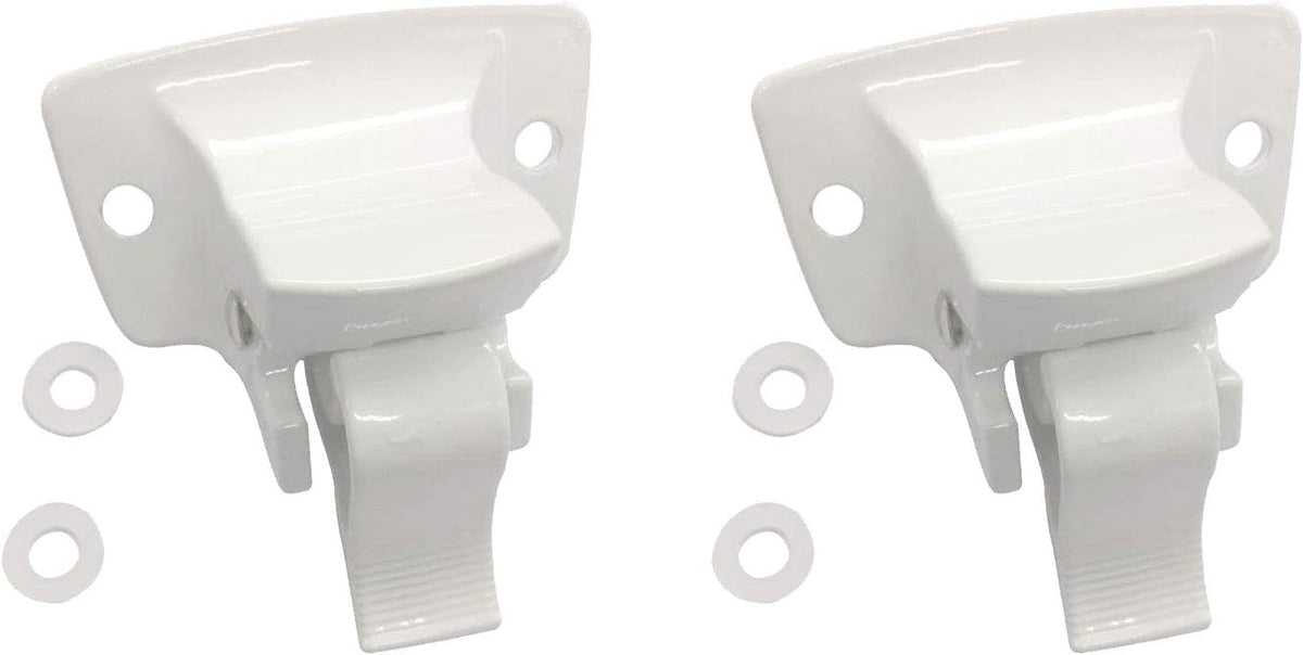 White Wall Mount Bracket for RV Camper Trailer (2 PCS) Z87947