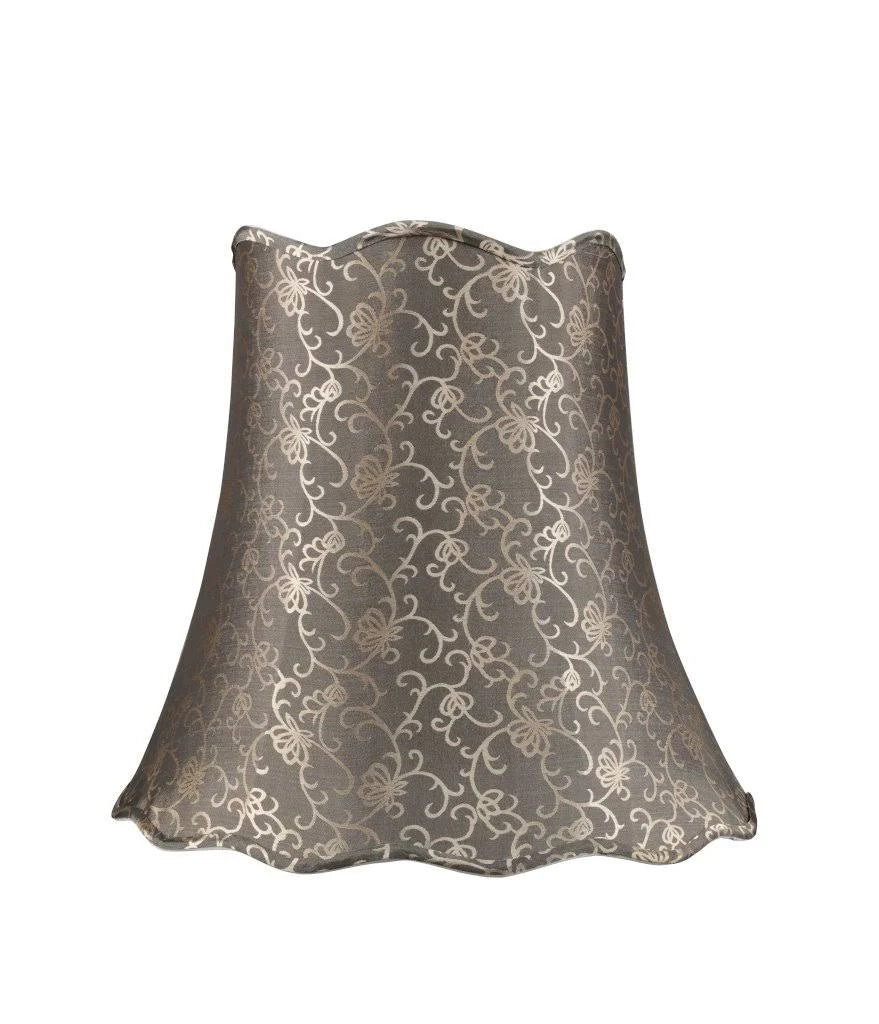 Light Gold Scallop Bell Lamp Shade G250130