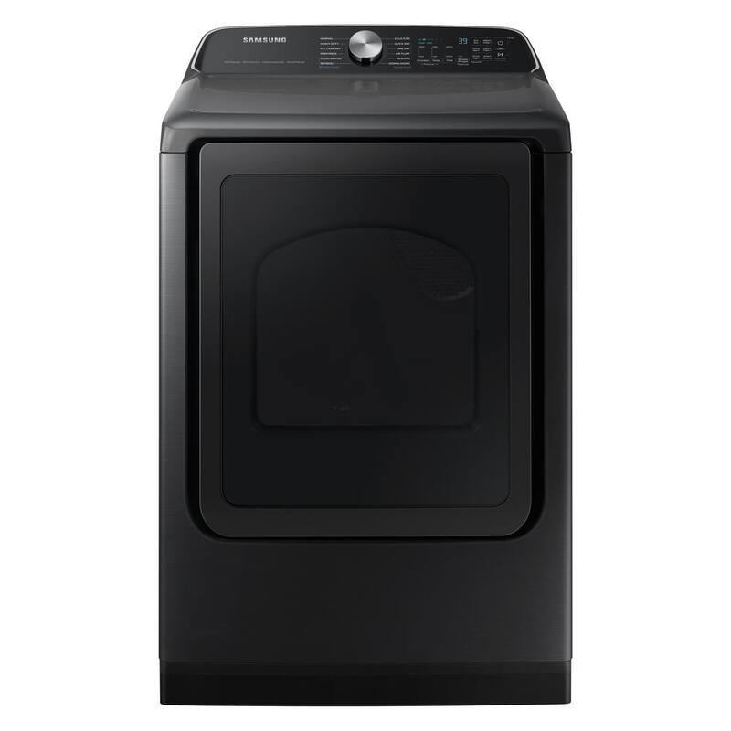 7.4 cu. ft. Vented Smart Front Load Gas Dryer with Steam Sanitize+ in Brushed Black L58409
