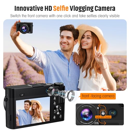 4K 64MP Compact Digital Camera with 16X Zoom N815554