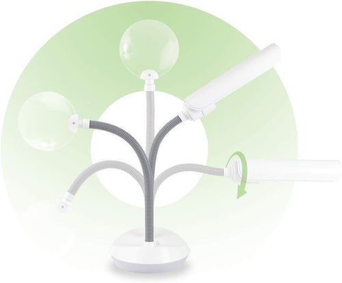 13 Watt White Magnifier Lamp with Flexible Neck G645881