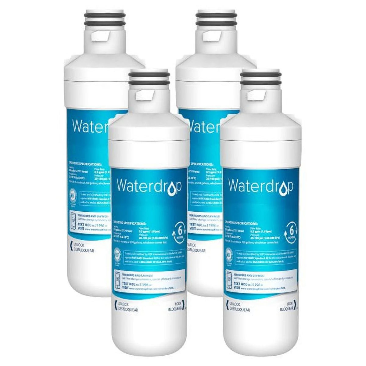 Refrigerator Water Filter, Pack of 4 A532309