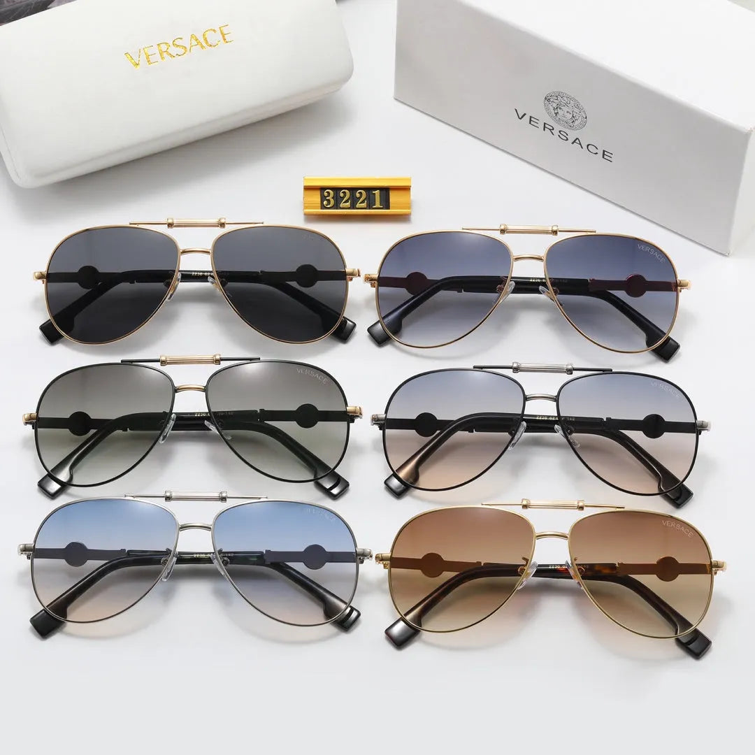 Oval Double Bridge Polarized Sunglasses M72878