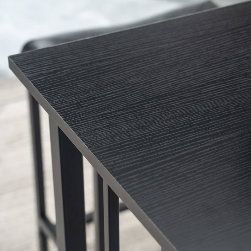 Rectangle Dining Set Black (Set of 3) F26811
