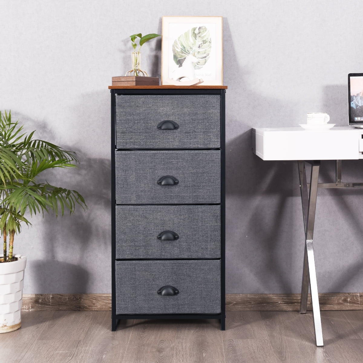 Black 4 Drawer Dresser D833889