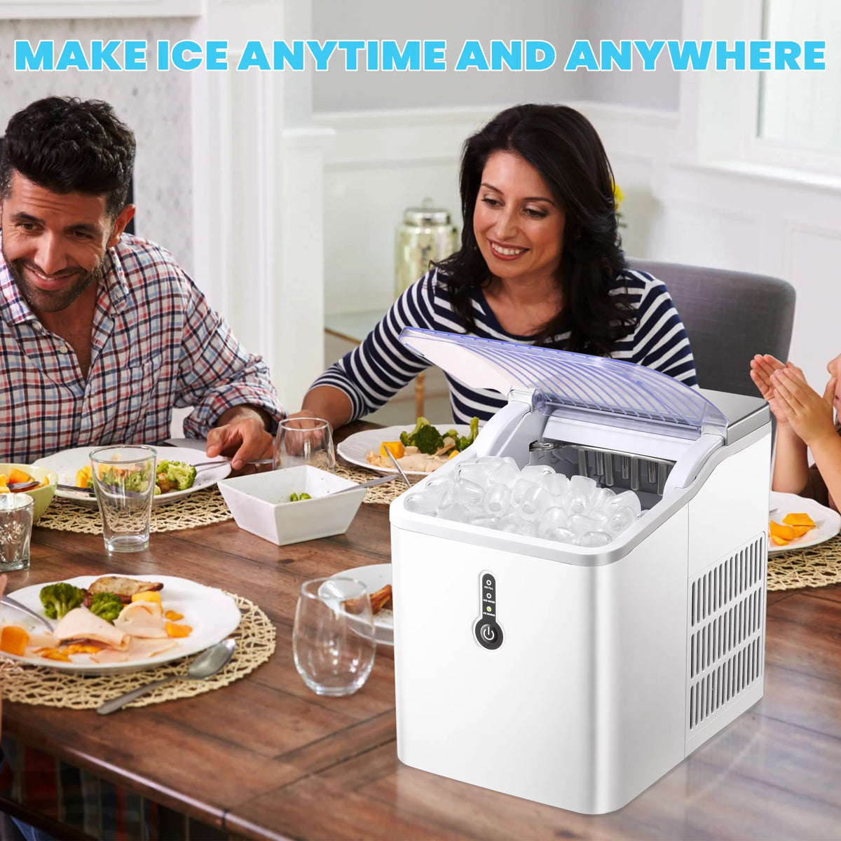 Portable Countertop Ice Maker with Basket & Ice Scoop I22995