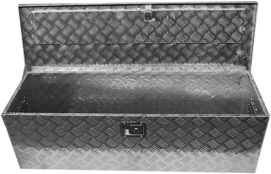 49 inch Aluminum Truck Pickup Camper Tool Box Trailer Flatbed Storage w/Lock G7627