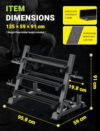 3 Tier Compact Dumbbell Rack 1100LBS Capacity N11256