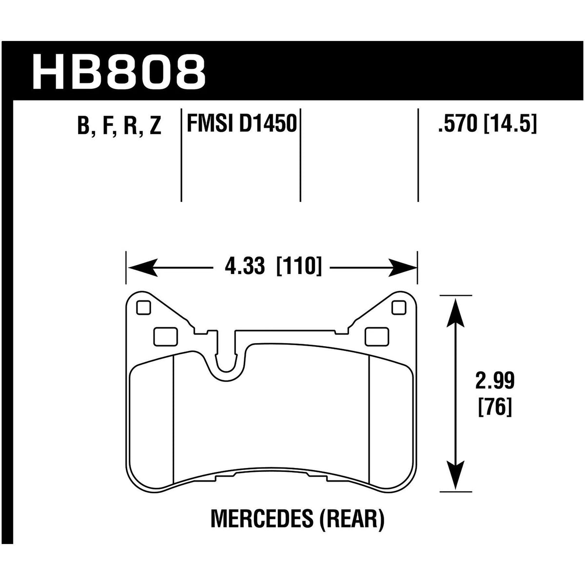 Hawk Performance Brake Pads J43277