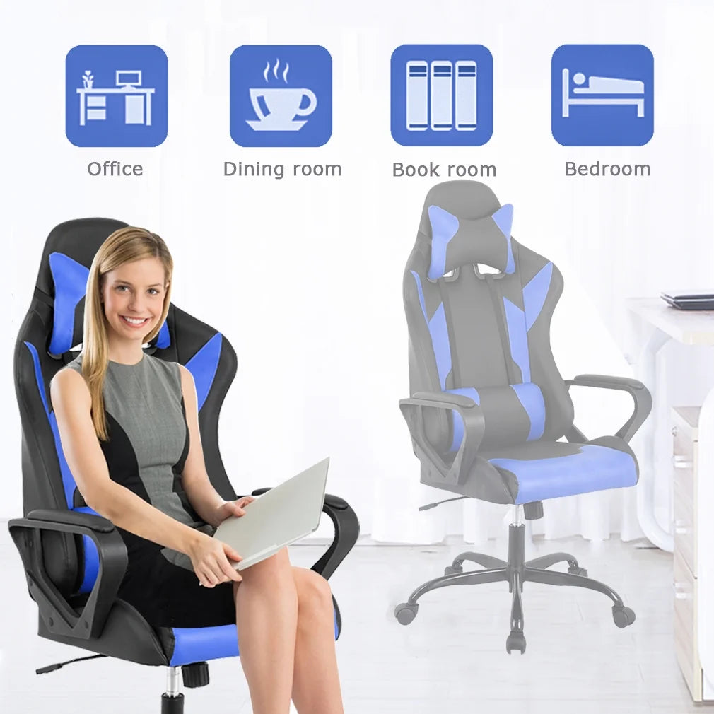 Blue Swivel Gaming Chair C25724