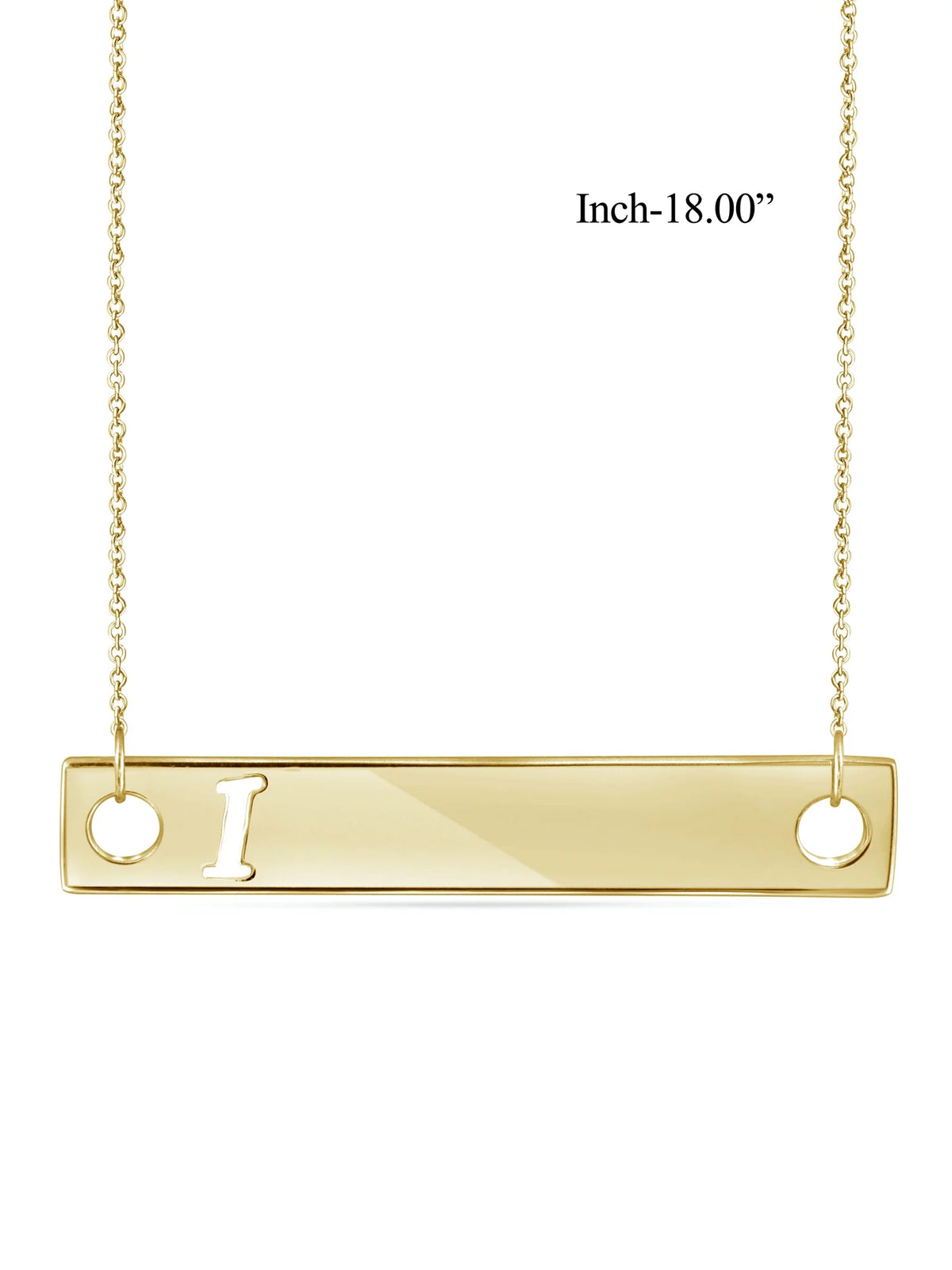14K Gold Over Silver Bar Necklace A568421