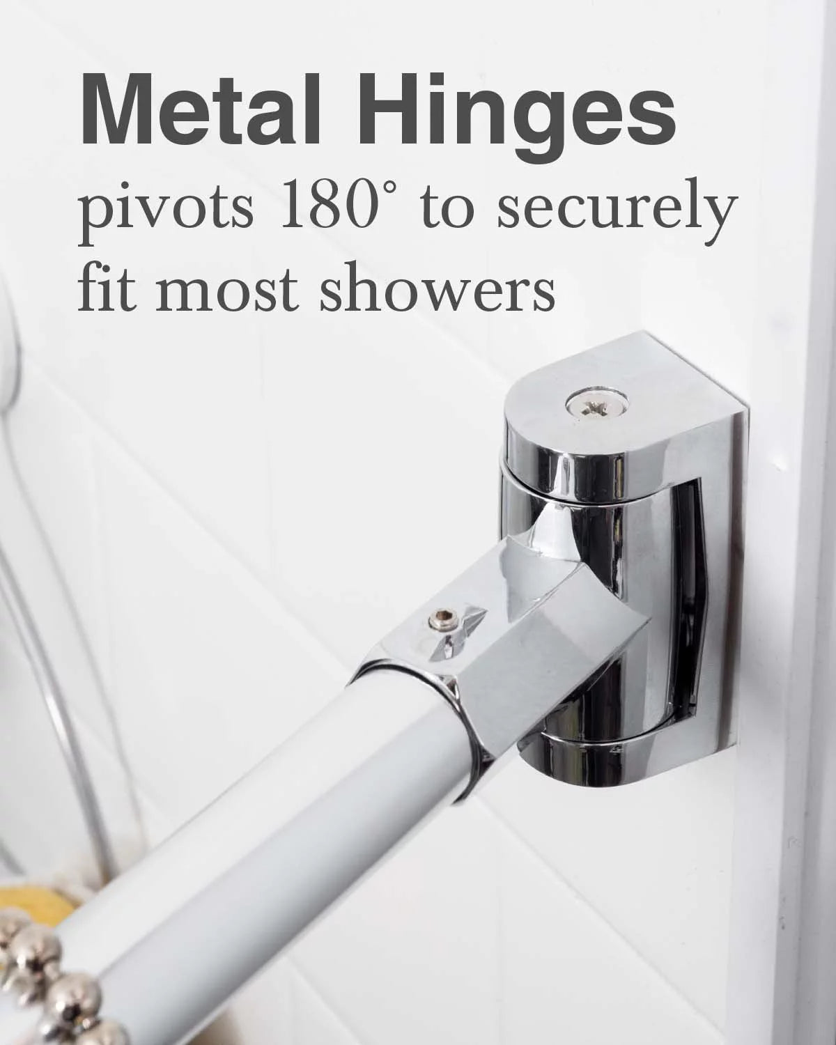 Adjustable Curved Aluminum Shower Curtain Rod R580258