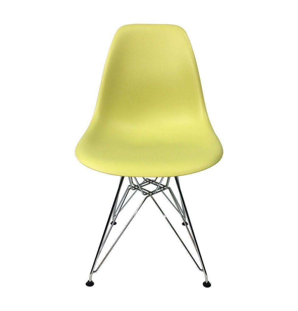 Dark Pink PP Eiffel Chair with Metal Legs E559975