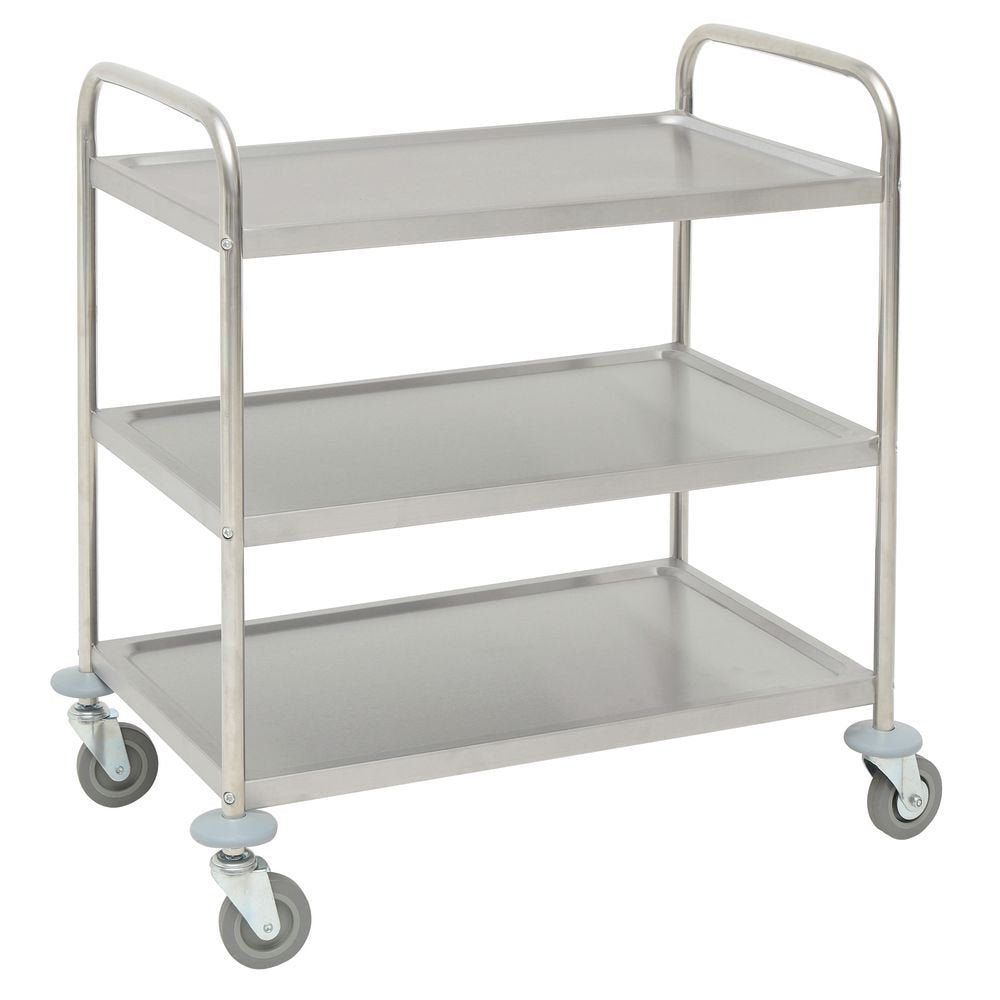 Utility Cart with 3 Shelves Stainless Steel O70581