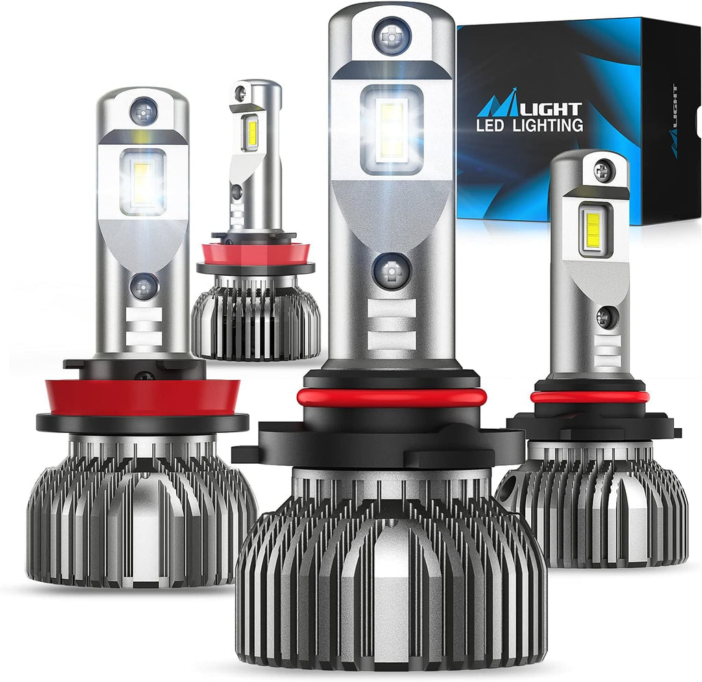 H4 LED Headlight Bulbs 6500k Cool White IP67 Pack of 2 T2786