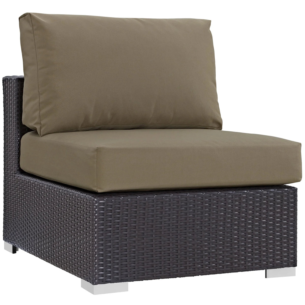 Brown Rattan 10 PCS Sectional Sofa Set Q5292