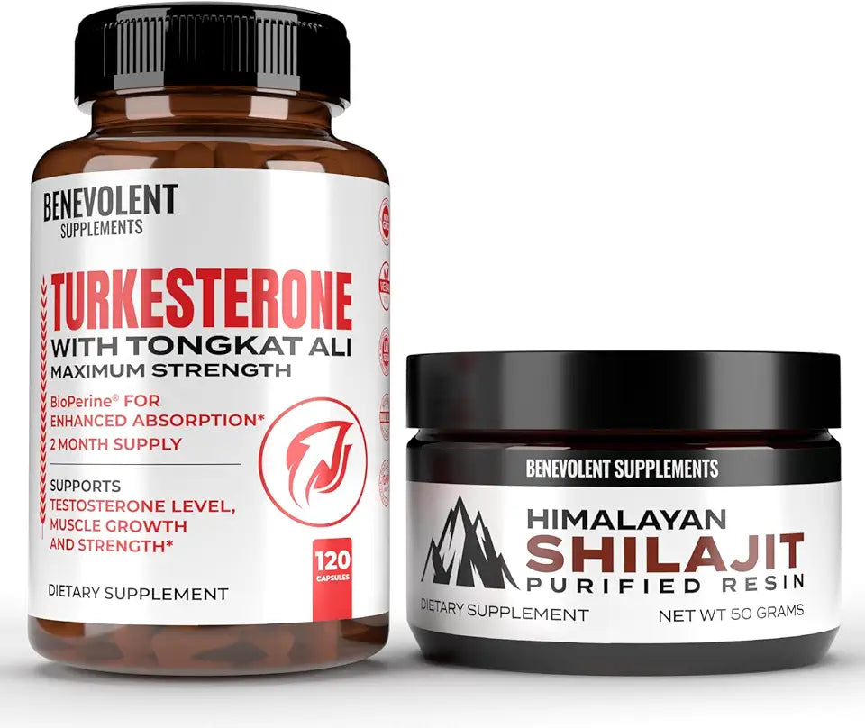 Turkesterone & Himalayan Shilajit Resin Supplement with Tongkat Ali X638856