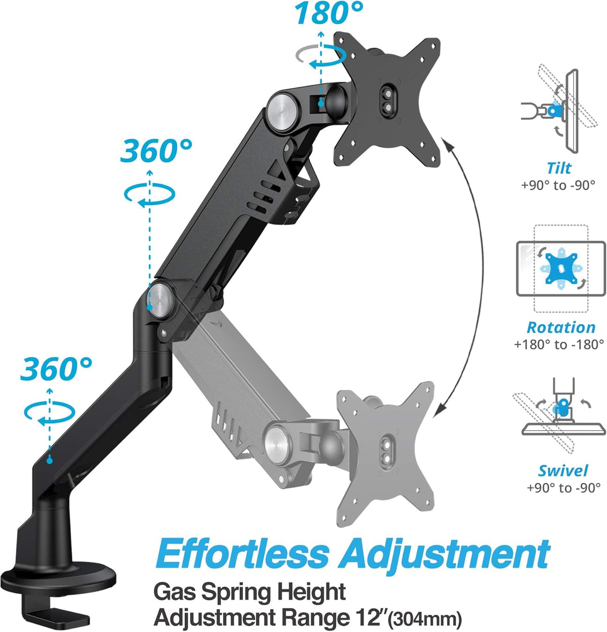 Single Monitor Arm Desk Mount P679