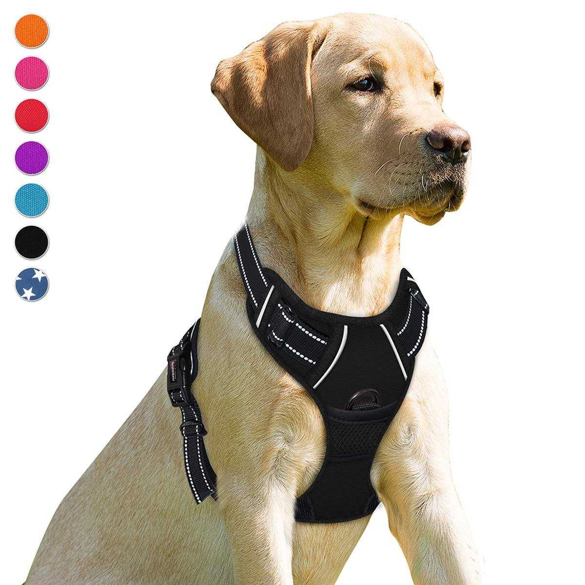 No Pull Reflective Dog Harness with Handle D2801