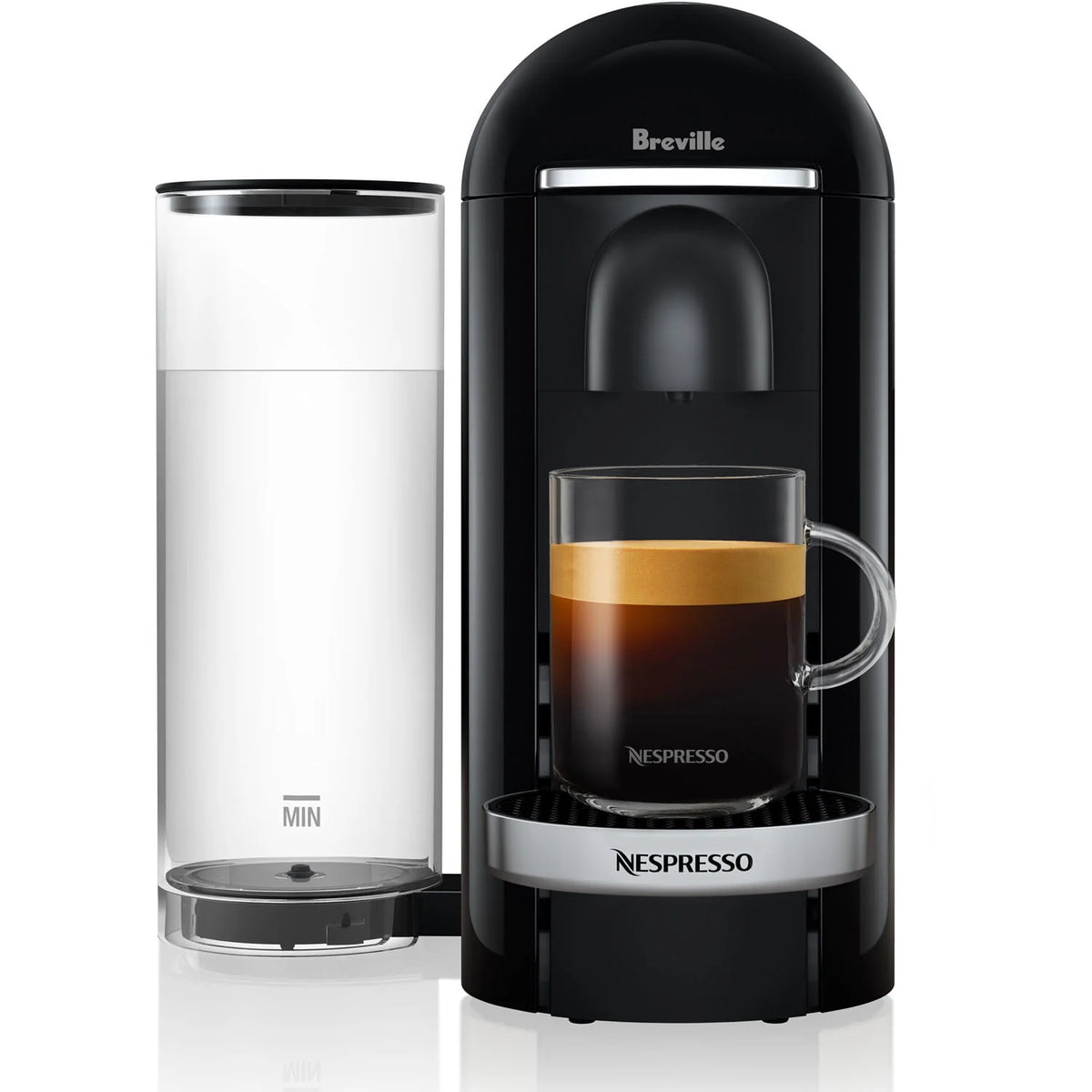 Piano Black Single-Serve Coffee and Espresso Machine I527376