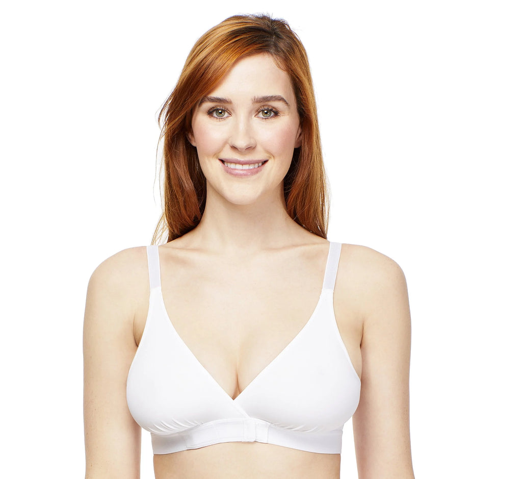 Comfort Bra with Front Overlap Hook and Eye Closure C75525