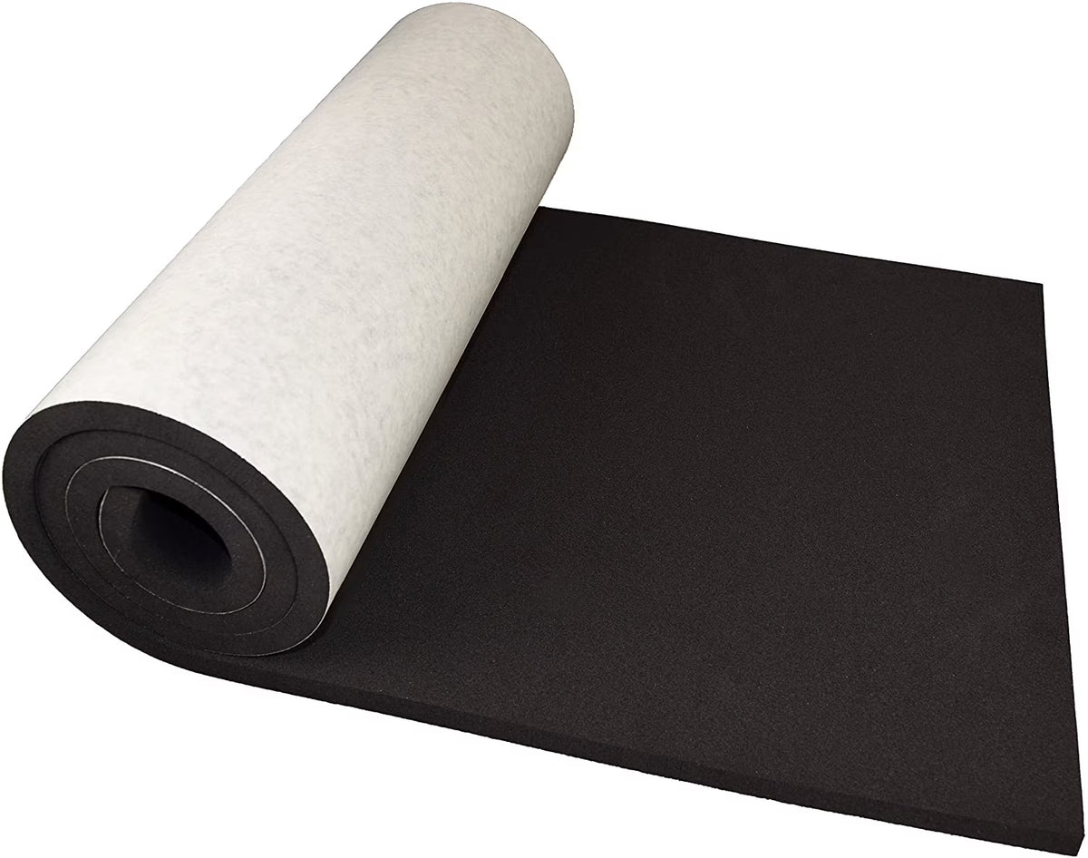 Marine Foam Rolls Sheets with Adhesive Closed Cell Foam Padding Neoprene Foam Cosplay Easy Cut - Various Sizes (60" x 16" x 1/2" (1 Pack), Black, 1) V861046