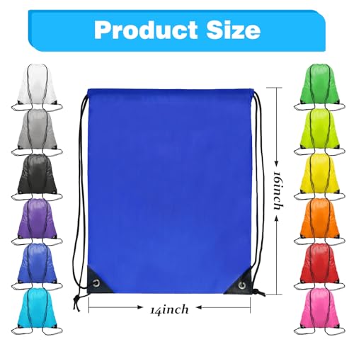 12 Color Drawstring Backpack Bulk Q637873