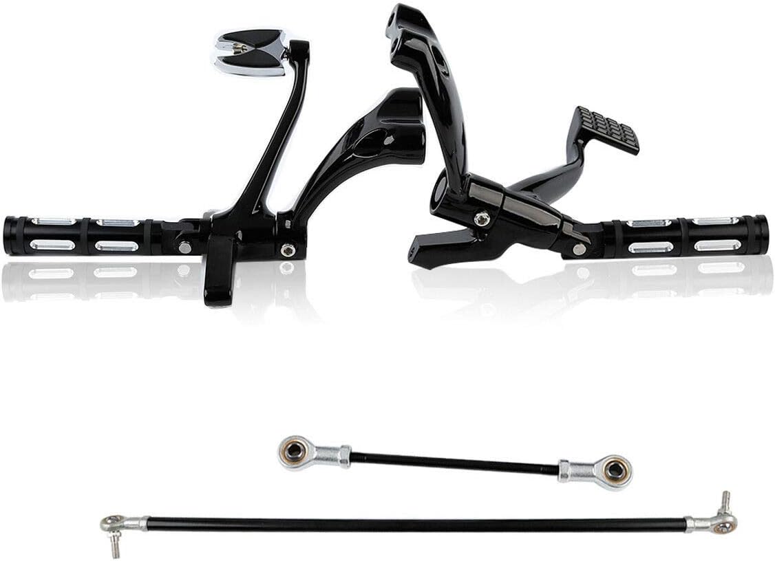 Chrome Forward Controls Pegs Levers Linkages for Harley Sportster 1200 Low 2006-2011 Nightster 2007-2012 A3674