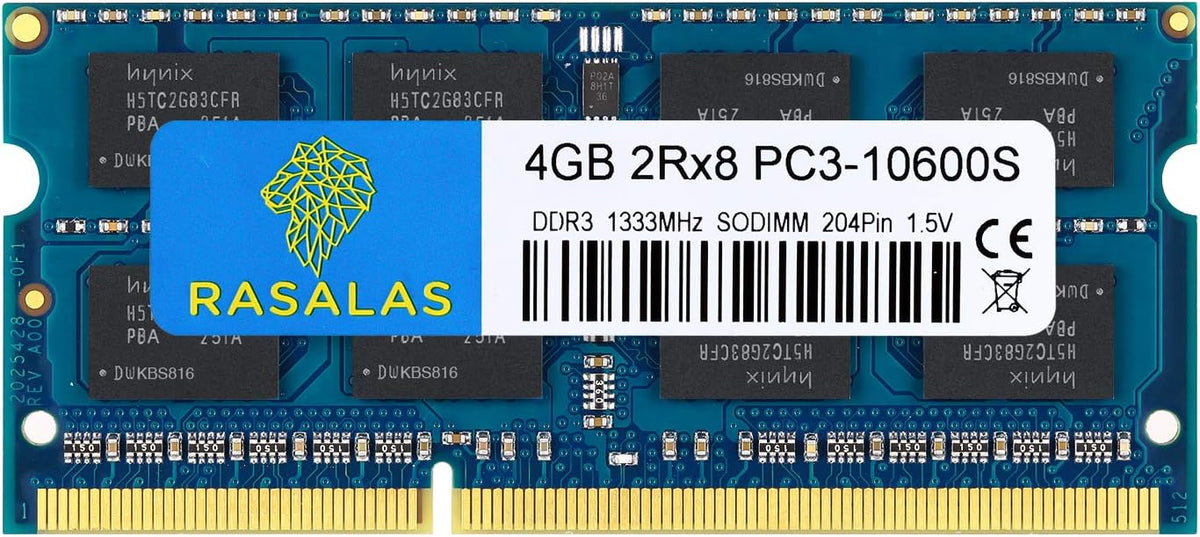 16GB Kit (2x8GB) DDR3 1333MHz SODIMM PC3-10600 CL9 204-Pin Non-ECC Unbuffered RAM A3149