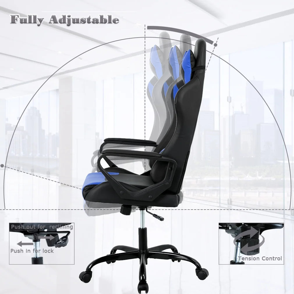 Blue Swivel Gaming Chair C25724