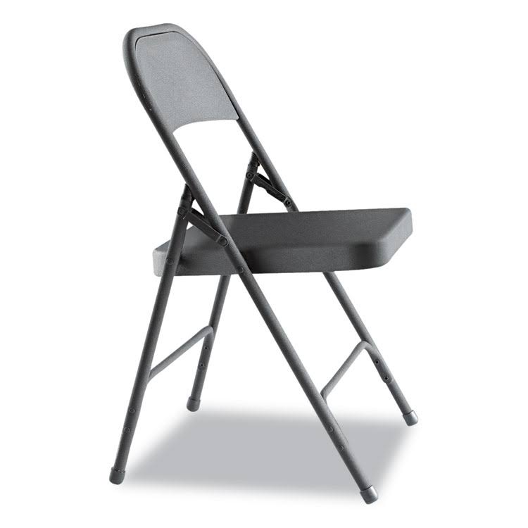 Graphite Steel Folding Chair, 4/Carton A7100