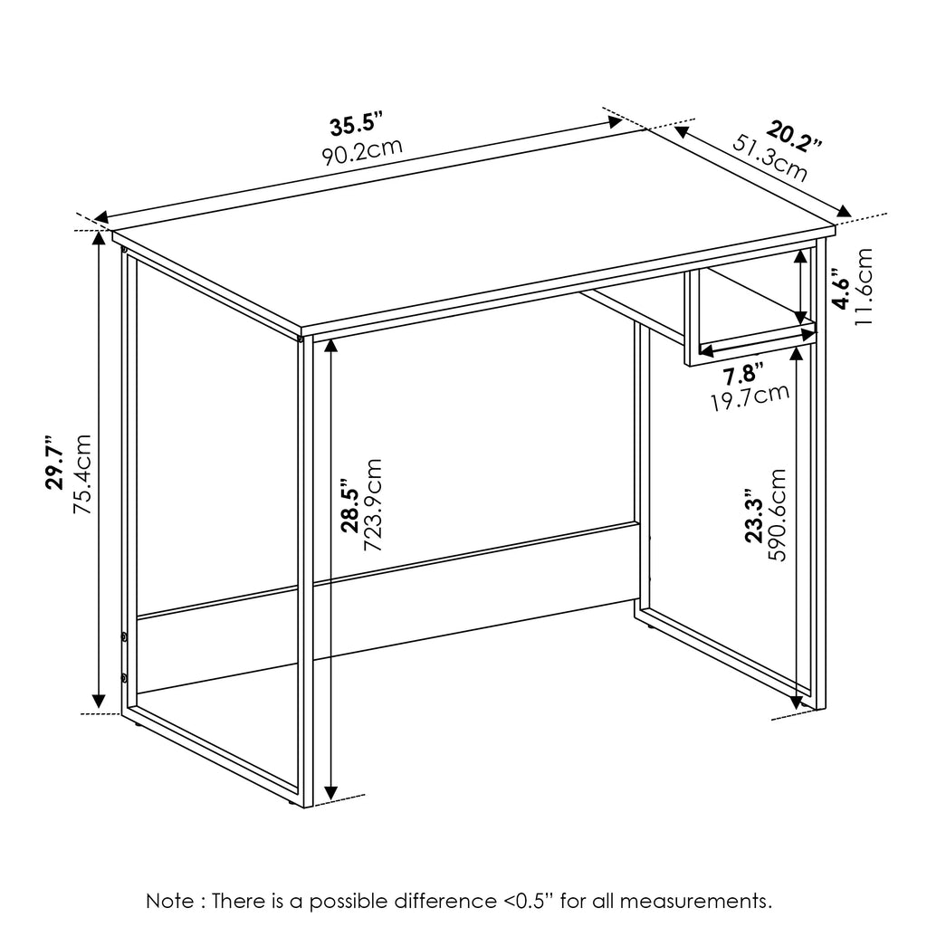 French Oak Grey Study Desk A315