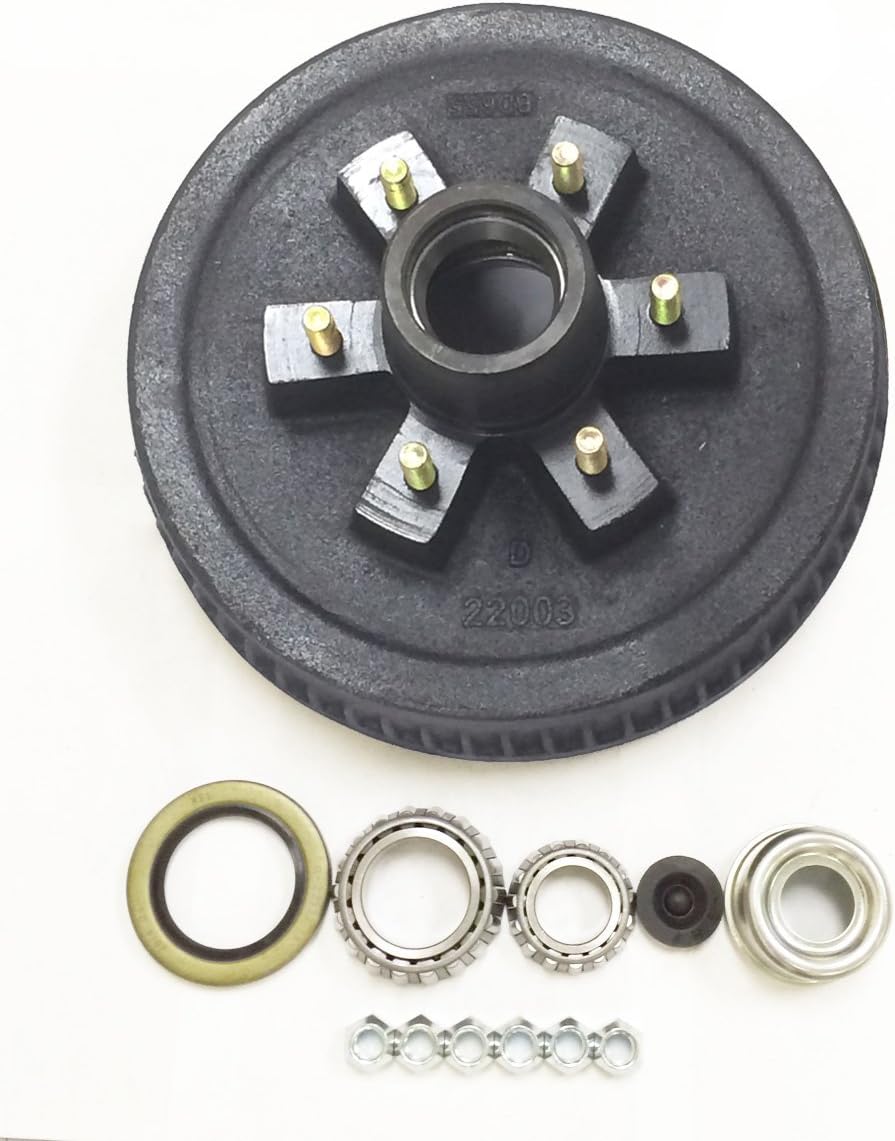 12" X 2" Trailer Brake Drum Kit 6 on 5.5" B.C. U5855