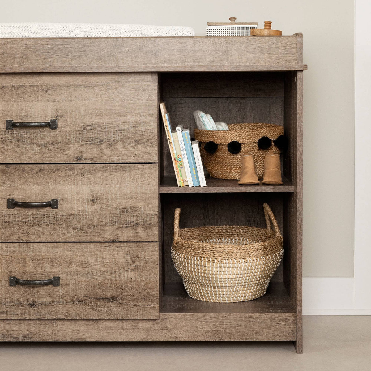 Weathered Oak Changing Table Z79882